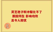 灵芝孢子粉冲服化不了 原因何在 影响功效且令人担忧