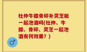 杜仲牛膝骨碎补灵芝能一起泡酒吗(杜仲、牛膝、骨碎、灵芝一起泡酒有何效果？)