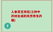人参灵芝荷花(三种中药材合成的天然养生药膳)