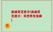 南通灵芝孢子(南通灵芝孢子：天然养生宝藏)