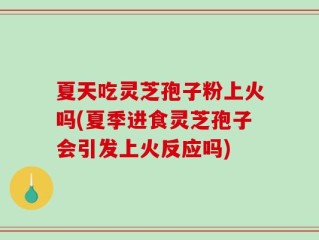 夏天吃灵芝孢子粉上火吗(夏季进食灵芝孢子会引发上火反应吗)