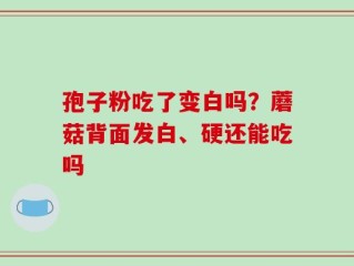 孢子粉吃了变白吗？蘑菇背面发白、硬还能吃吗