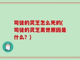 司徒的灵芝怎么死的(司徒的灵芝离世原因是什么？)