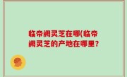 临帝阙灵芝在哪(临帝阙灵芝的产地在哪里？