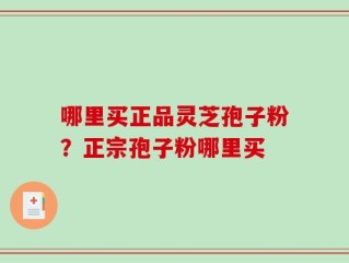 哪里买正品灵芝孢子粉？正宗孢子粉哪里买