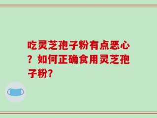 吃灵芝孢子粉有点恶心？如何正确食用灵芝孢子粉？
