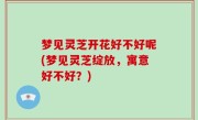 梦见灵芝开花好不好呢(梦见灵芝绽放，寓意好不好？)