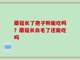 蘑菇长了孢子粉能吃吗？蘑菇长白毛了还能吃吗