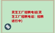 灵芝工厂招聘电话(灵芝工厂招聘电话：招聘进行中)