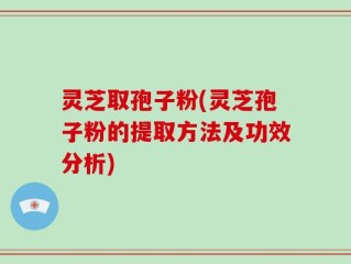 灵芝取孢子粉(灵芝孢子粉的提取方法及功效分析)