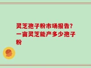 灵芝孢子粉市场报告？一亩灵芝能产多少孢子粉