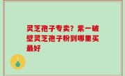 灵芝孢子专卖？紫一破壁灵芝孢子粉到哪里买最好