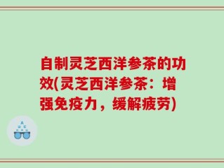 自制灵芝西洋参茶的功效(灵芝西洋参茶：增强免疫力，缓解疲劳)