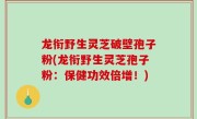 龙衔野生灵芝破壁孢子粉(龙衔野生灵芝孢子粉：保健功效倍增！)