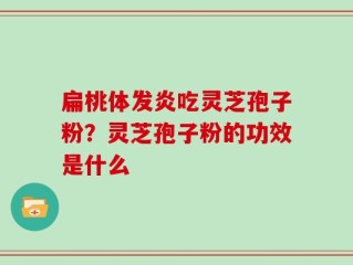 扁桃体发炎吃灵芝孢子粉？灵芝孢子粉的功效是什么