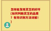 怎样能发现灵芝的好坏(如何判断灵芝的品质？有效识别方法详解！)