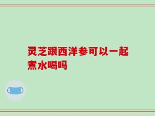 灵芝跟西洋参可以一起煮水喝吗