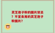 灵芝孢子粉的图片禁忌？不宜食用的灵芝孢子粉图片？