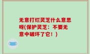 无意打烂灵芝什么意思呀(保护灵芝：不要无意中破坏了它！)