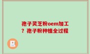 孢子灵芝粉oem加工？孢子粉种植全过程