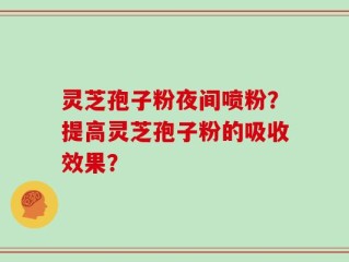 灵芝孢子粉夜间喷粉？提高灵芝孢子粉的吸收效果？