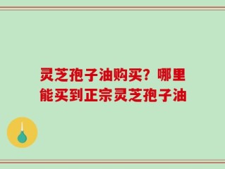 灵芝孢子油购买？哪里能买到正宗灵芝孢子油