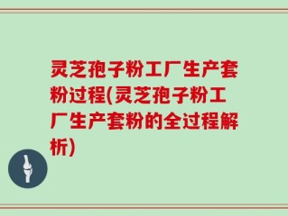 灵芝孢子粉工厂生产套粉过程(灵芝孢子粉工厂生产套粉的全过程解析)