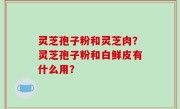 灵芝孢子粉和灵芝肉？灵芝孢子粉和白鲜皮有什么用？