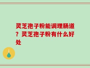 灵芝孢子粉能调理肠道？灵芝孢子粉有什么好处