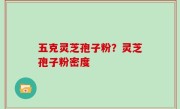 五克灵芝孢子粉？灵芝孢子粉密度