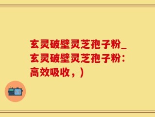 玄灵破壁灵芝孢子粉_玄灵破壁灵芝孢子粉：高效吸收，)