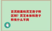 百灵胶囊和灵芝孢子粉区别？灵芝本体和孢子粉有什么不同