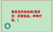 雪灵芝药材功效(雪灵芝：药用佳品，神奇疗效。)