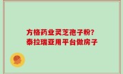 方格药业灵芝孢子粉？泰拉瑞亚用平台做房子