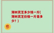 薄树灵芝多少钱一斤(薄树灵芝价格一斤是多少？)
