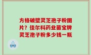 方格破壁灵芝孢子粉图片？佳尔科药业菌宝牌灵芝孢子粉多少钱一瓶