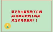 灵芝冬虫夏草线下在哪买(哪里可以线下购买灵芝和冬虫夏草？)