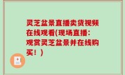 灵芝盆景直播卖货视频在线观看(现场直播：观赏灵芝盆景并在线购买！)