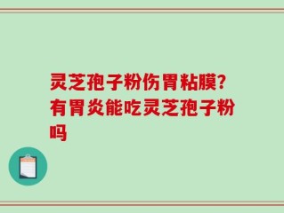 灵芝孢子粉伤胃粘膜？有胃炎能吃灵芝孢子粉吗