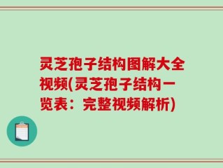 灵芝孢子结构图解大全视频(灵芝孢子结构一览表：完整视频解析)