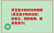灵芝孢子粉的功效视频(灵芝孢子粉的功效：抗氧化、预防疾病、提高免疫力)