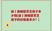 益璟源破壁灵芝孢子多少钱(益璟源破壁灵芝孢子的价格是多少？)