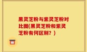 黑灵芝粉与紫灵芝粉对比图(黑灵芝粉和紫灵芝粉有何区别？)