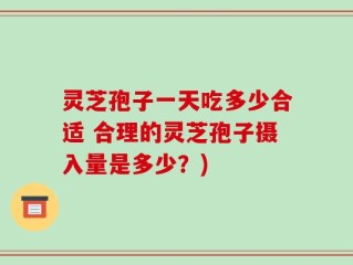 灵芝孢子一天吃多少合适 合理的灵芝孢子摄入量是多少？)