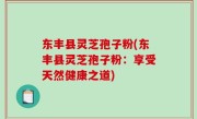 东丰县灵芝孢子粉(东丰县灵芝孢子粉：享受天然健康之道)