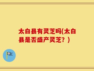 太白县有灵芝吗(太白县是否盛产灵芝？)
