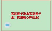 灵芝莲子泡水灵芝莲子水：饮用暖心养生水)
