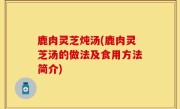 鹿肉灵芝炖汤(鹿肉灵芝汤的做法及食用方法简介)