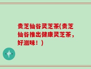 贵芝仙谷灵芝茶(贵芝仙谷推出健康灵芝茶，好滋味！)