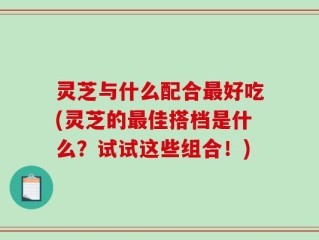 灵芝与什么配合最好吃(灵芝的最佳搭档是什么？试试这些组合！)